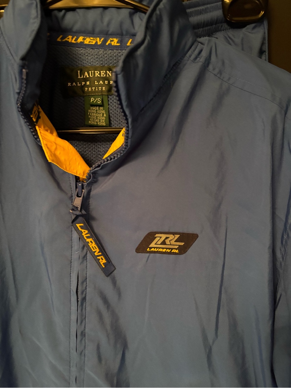 Vintage Lauren Ralph Lauren TRL Blue & Yellow Tracksuit Set-PS - Picture 2 of 9